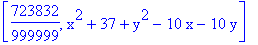[723832/999999, x^2+37+y^2-10*x-10*y]